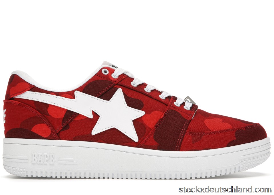 A Bathing Ape Bape Sta Low Camo Red DE