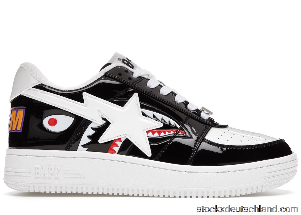 A Bathing Ape Bape Sta Low Color Block Shark Black DE
