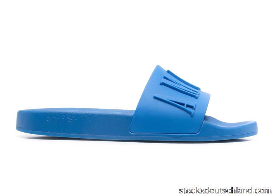 AMIRI Pool Slide Debossed Royal Blue MFF001459 DE
