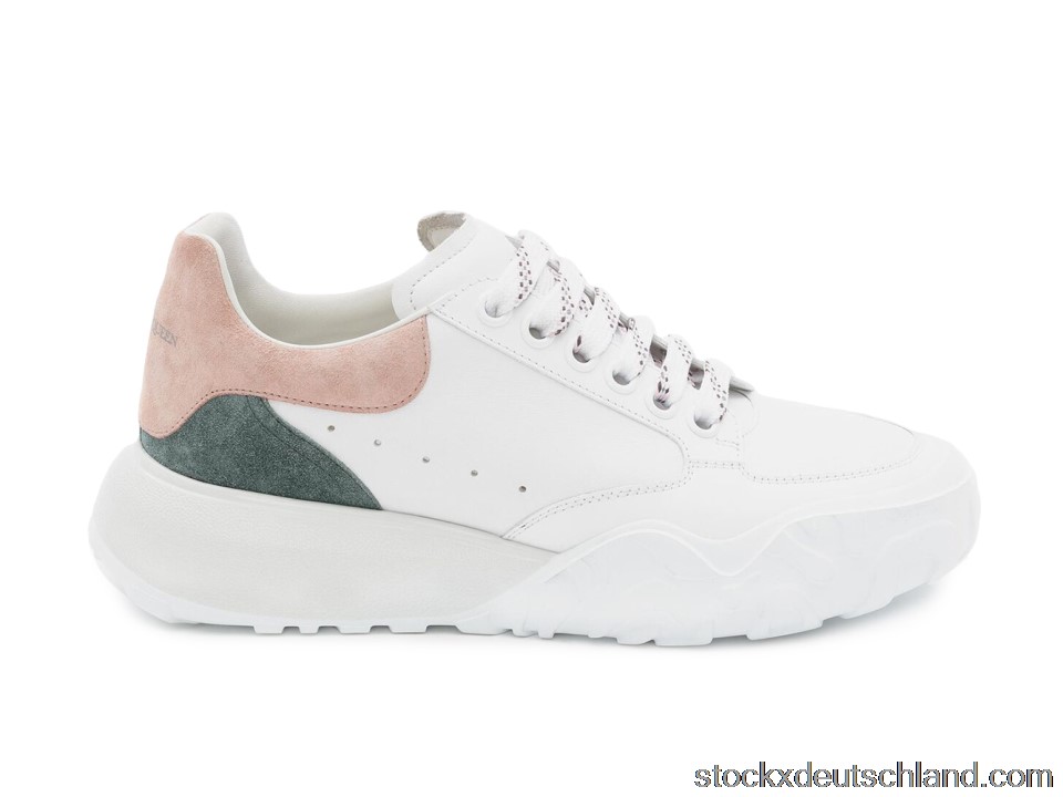 Alexander McQueen Court Trainer White Taffy Blue Shell Pink (W) 633914WIA9C9914 DE