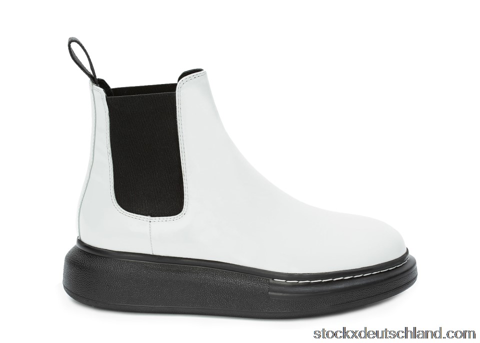 Alexander McQueen Hybrid Chelsea Boot Black White (W) 586398WHX529061 DE