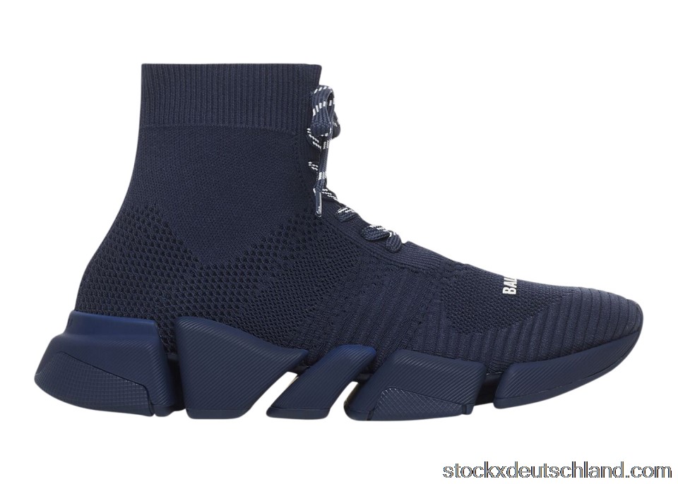 Balenciaga 2.0 Lace Up Recycled Dark Blue 617258W2DB14909 DE