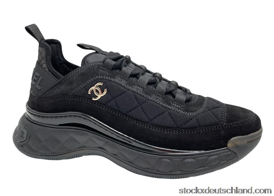 Chanel Low Top Trainer Black Suede G38501 Y55619 K3542 DE