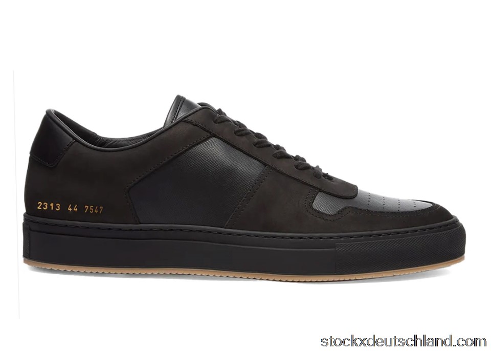 Common Projects BBall Low Leather Nubuck Black DE