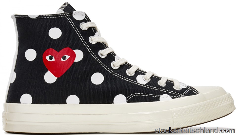 Converse Chuck Taylor All-Star 70 Hi Comme des Garcons PLAY Polka Dot Black 157250C DE