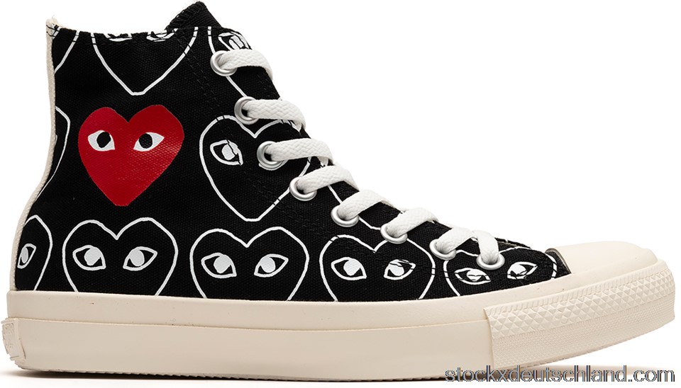 Converse Chuck Taylor All-Star 70 Hi Comme des Garcons Play All-Over Black DE