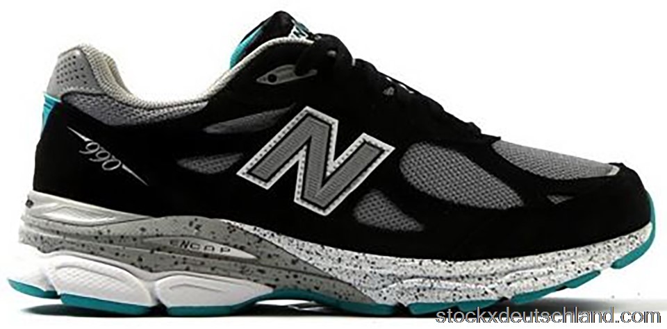 New Balance 990v3 Black Grey Teal M990OB3 DE