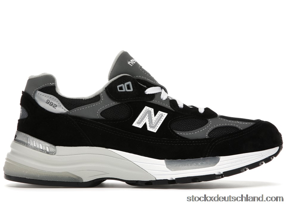 New Balance 992 Black Grey Suede M992EB DE