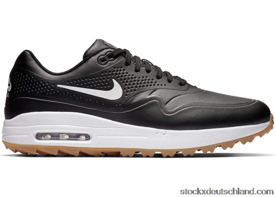 Nike Air Max 1 Golf Black Gum White Swoosh AQ0863-001WHITESWOOSH DE
