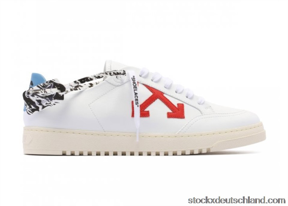 OFF-WHITE 2.0 Low Top White Red Arrow SS21 OMIA042R21LEA0020125 DE