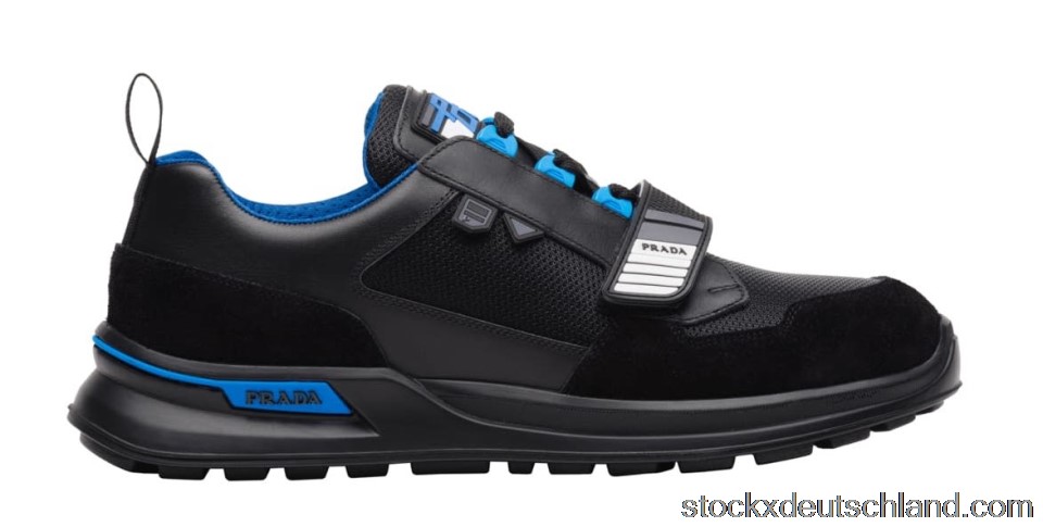 Prada Mechano Leather Black Blue 2EG266_3V71_F0D8J DE