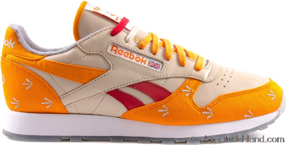Reebok Classic Leather 30th Anniversary Gary Warnett Bone Orange V59333 DE
