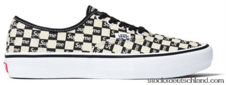 Vans Authentic Supreme Black Checker Logo VN000Q0DJLW DE