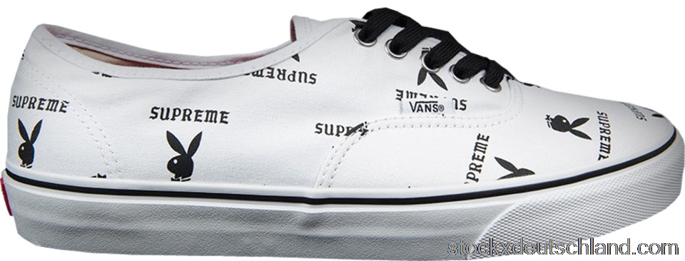 Vans Authentic Supreme x Playboy White VN-OQODD70 DE