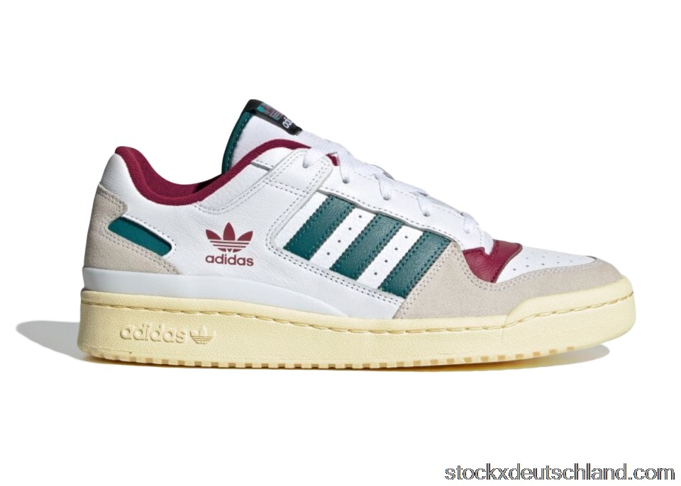 adidas Forum Low White Teal Burgundy HQ6874 DE