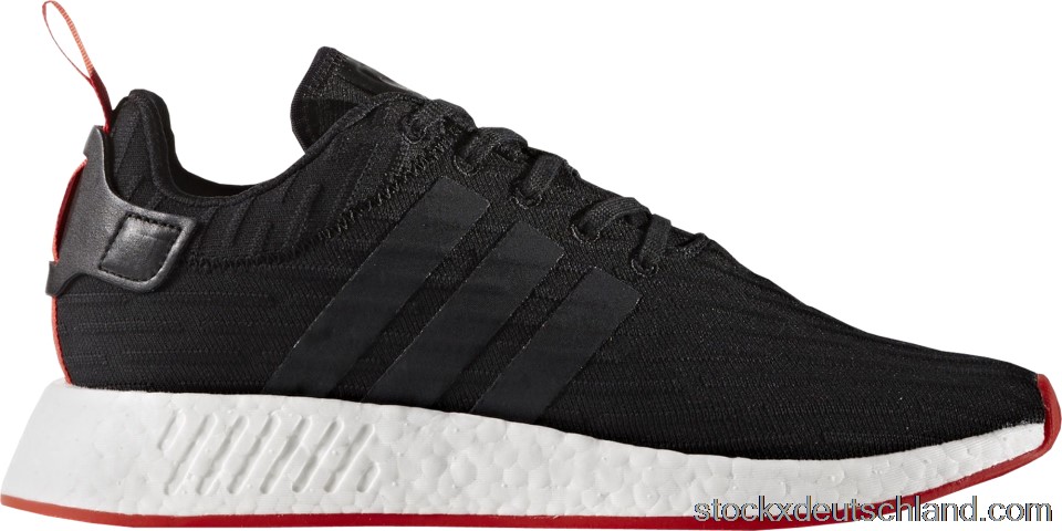 adidas NMD R2 Core Black Red Two Toned BA7252 DE