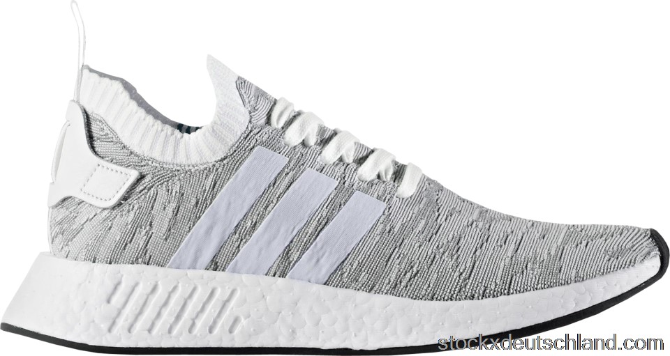 adidas NMD R2 Primeknit White Black BY9410 DE