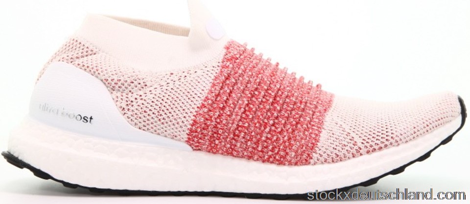 adidas Ultra Boost Laceless White Scarlet BB6136 DE